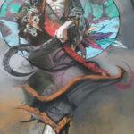 "Druid", 9'x12', Chalk On Asphalt, Palo Alto Festival Of The Arts, CA (2014)