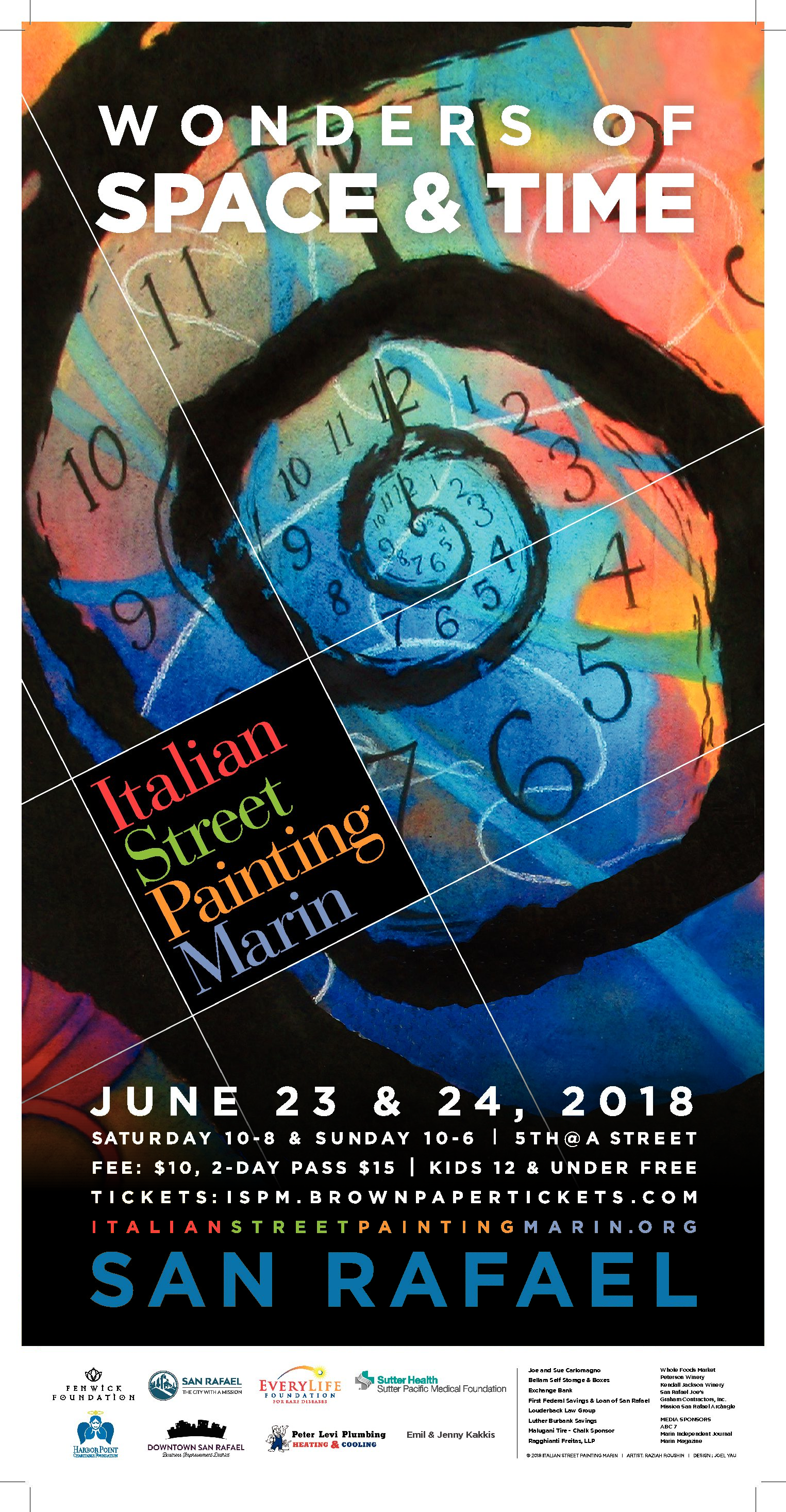 Wonders of Space & Time – Italian Street Painting Festival Marin 2018